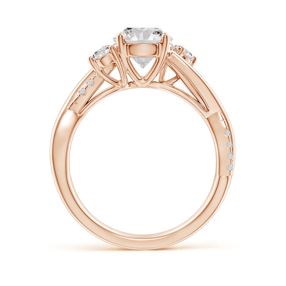 7mm IJI1I2 Nature Inspired Diamond Twisted Vine Ring in Rose Gold side 199