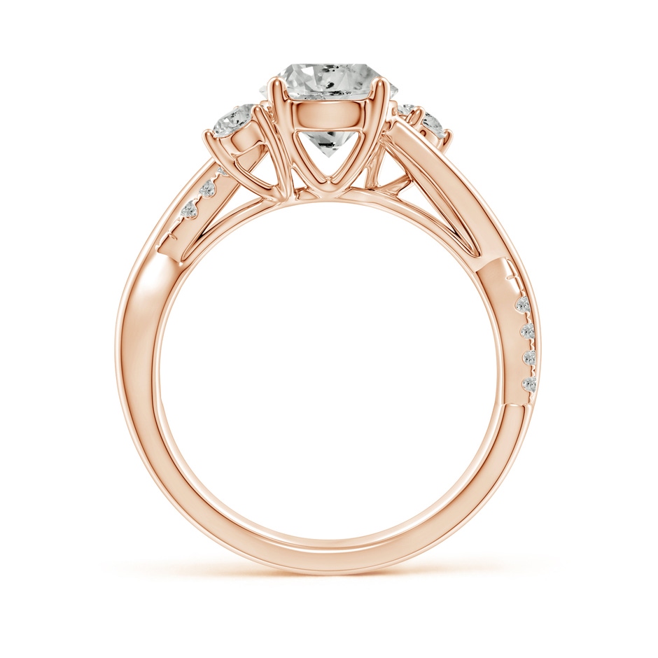 7mm KI3 Nature Inspired Diamond Twisted Vine Ring in Rose Gold side 199