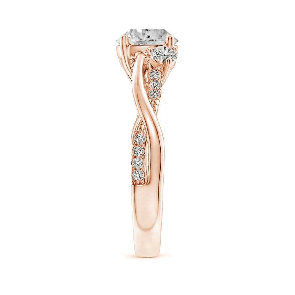 7mm KI3 Nature Inspired Diamond Twisted Vine Ring in Rose Gold side 299