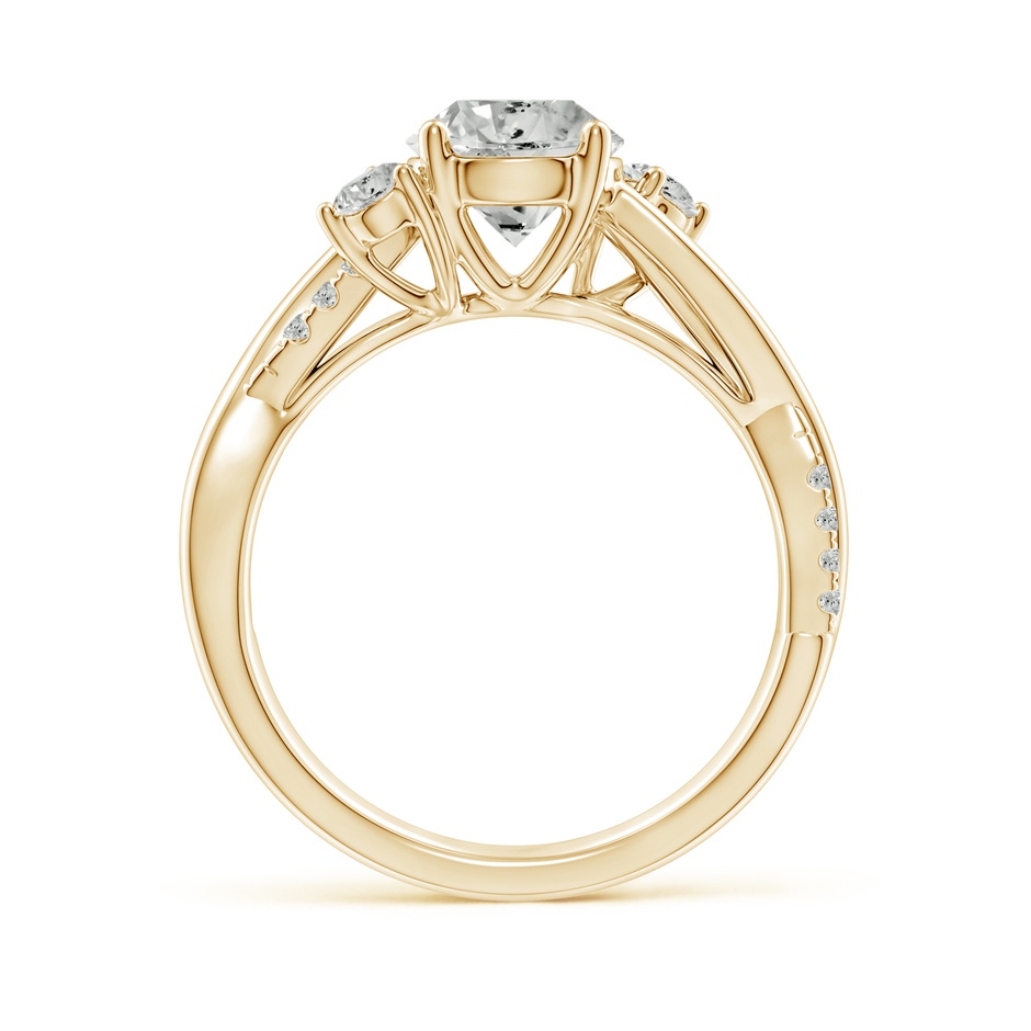 7mm KI3 Nature Inspired Diamond Twisted Vine Ring in Yellow Gold side 199