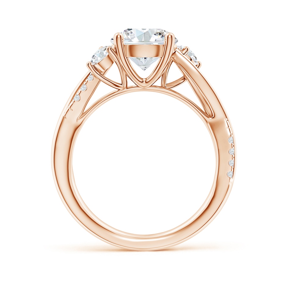 8.1mm GVS2 Nature Inspired Diamond Twisted Vine Ring in Rose Gold side 199