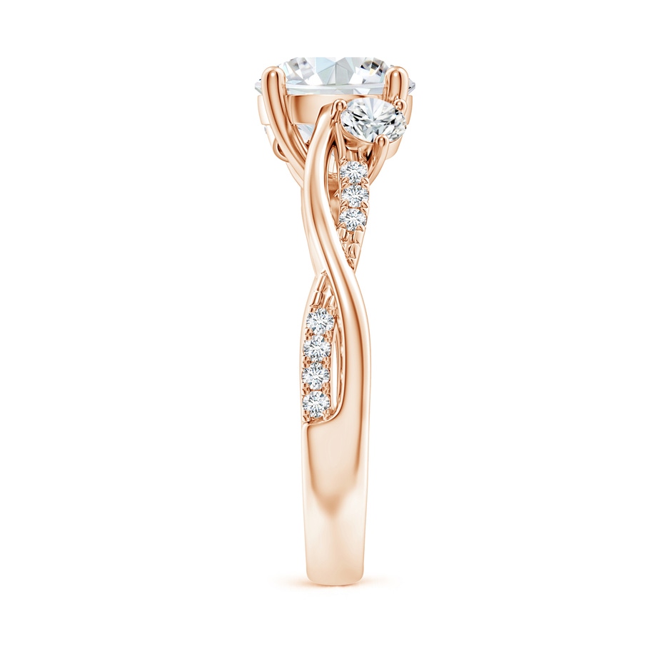 8.1mm GVS2 Nature Inspired Diamond Twisted Vine Ring in Rose Gold side 299