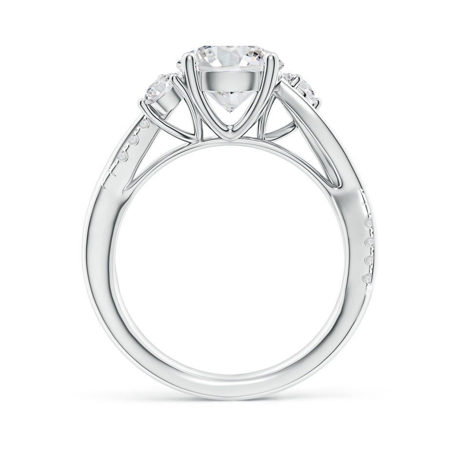 8.1mm HSI2 Nature Inspired Diamond Twisted Vine Ring in P950 Platinum side 199