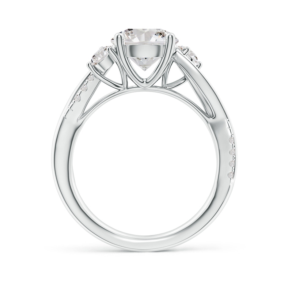 8.1mm IJI1I2 Nature Inspired Diamond Twisted Vine Ring in P950 Platinum side 199