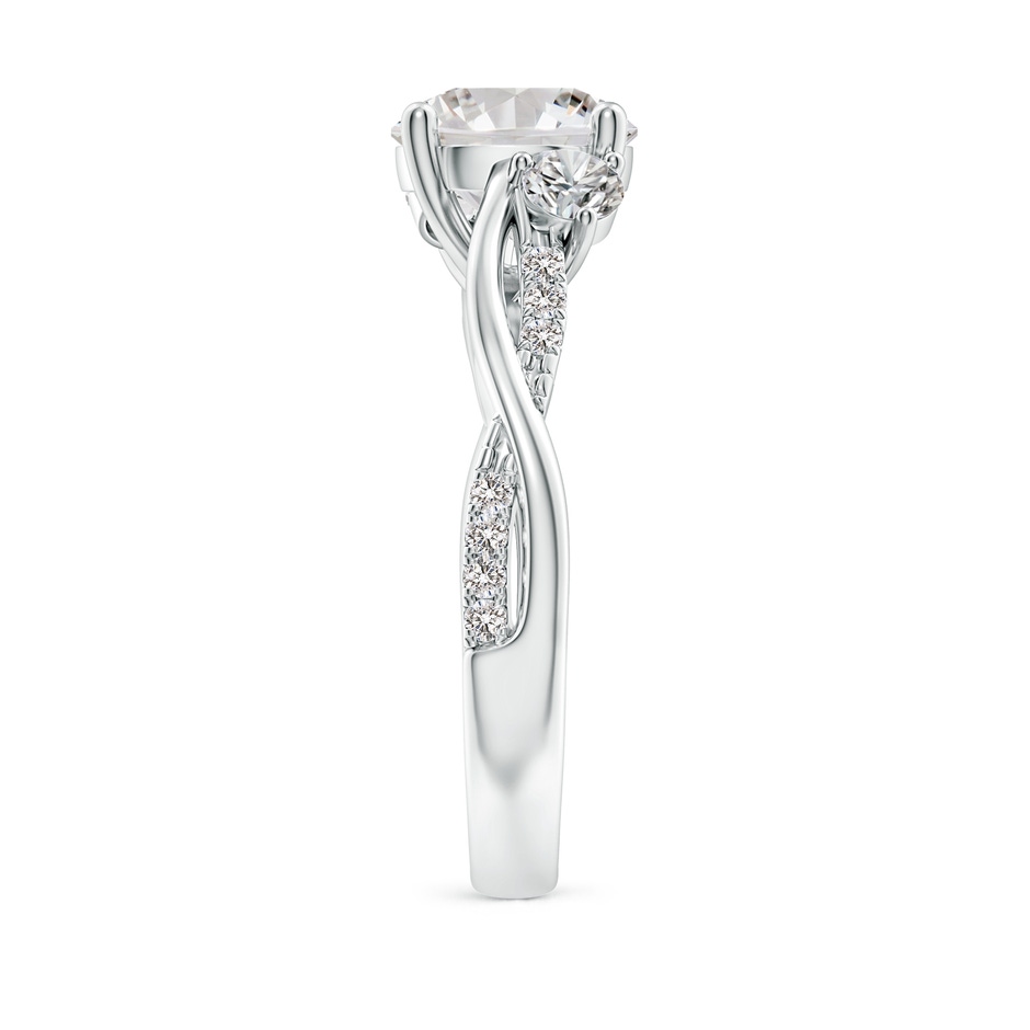 8.1mm IJI1I2 Nature Inspired Diamond Twisted Vine Ring in P950 Platinum side 299