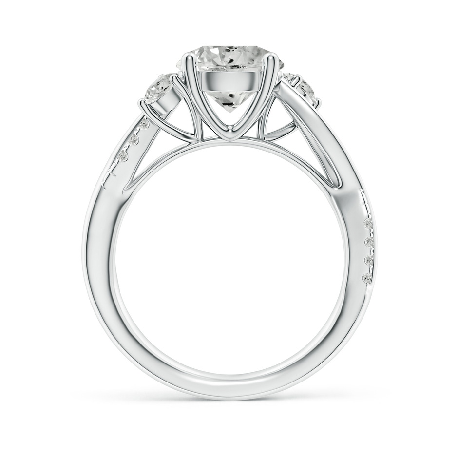 8.1mm KI3 Nature Inspired Diamond Twisted Vine Ring in White Gold side 199