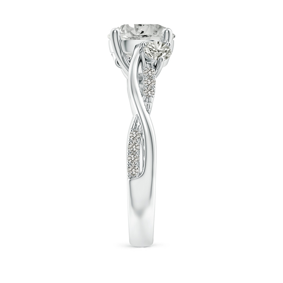 8.1mm KI3 Nature Inspired Diamond Twisted Vine Ring in White Gold side 299