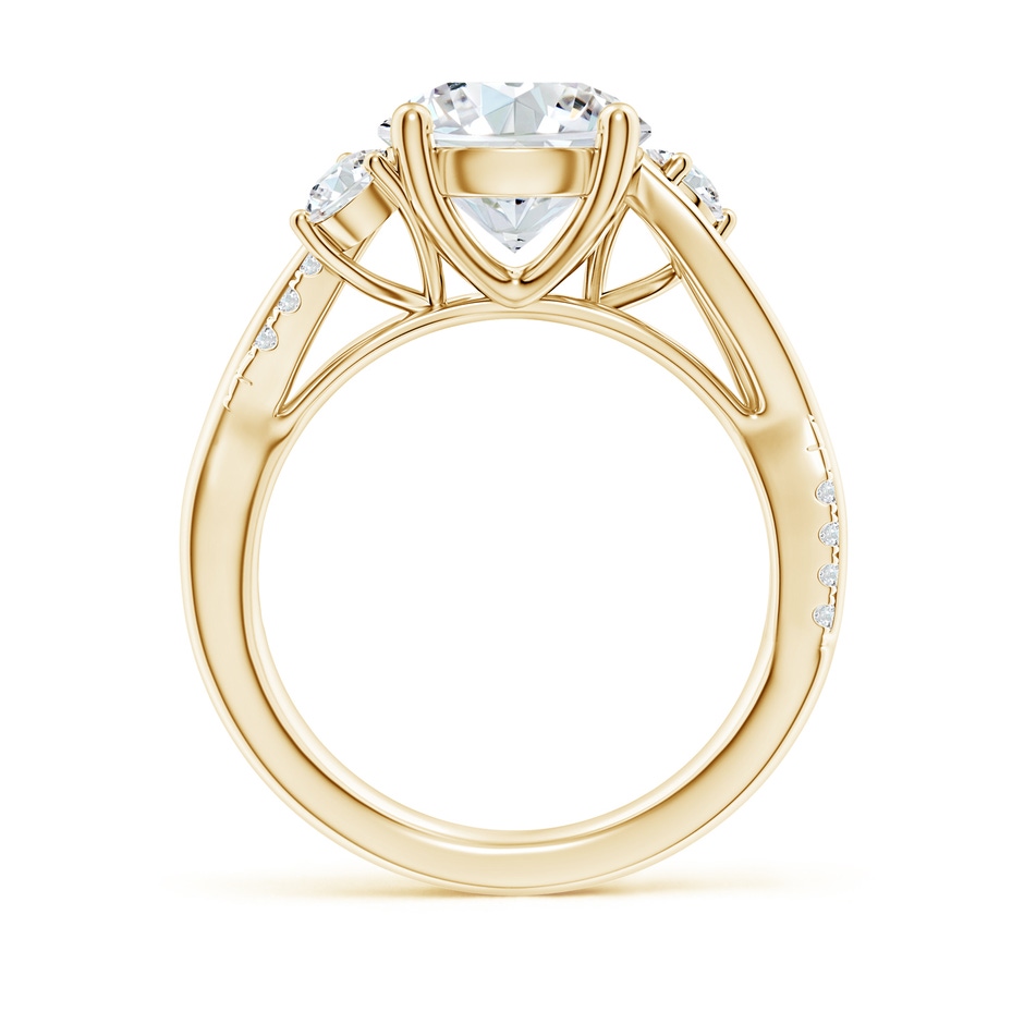 9.2mm GVS2 Nature Inspired Diamond Twisted Vine Ring in Yellow Gold side 199
