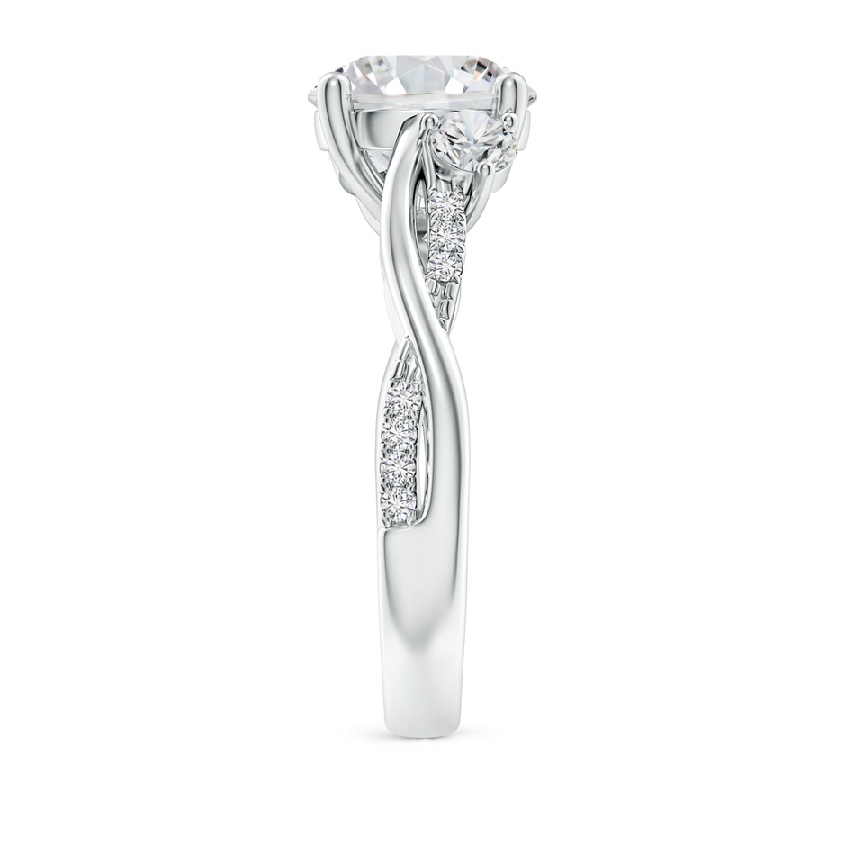 9.2mm HSI2 Nature Inspired Diamond Twisted Vine Ring in P950 Platinum side 299