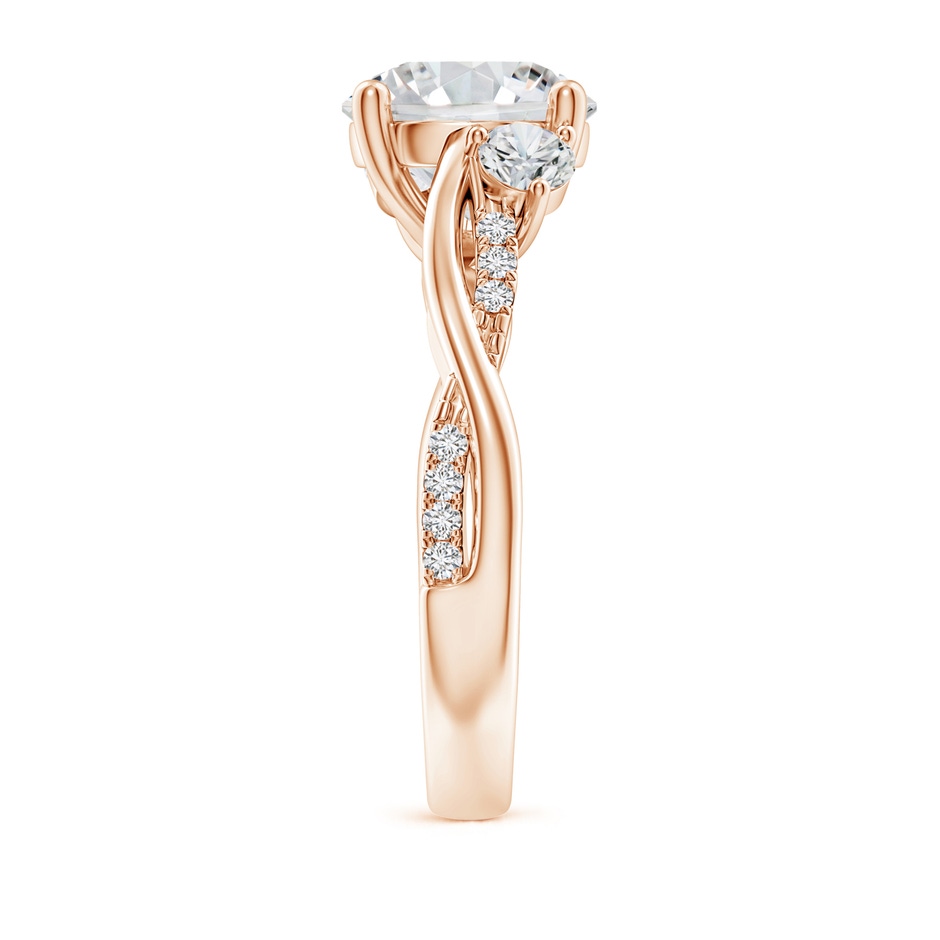 9.2mm HSI2 Nature Inspired Diamond Twisted Vine Ring in Rose Gold side 299