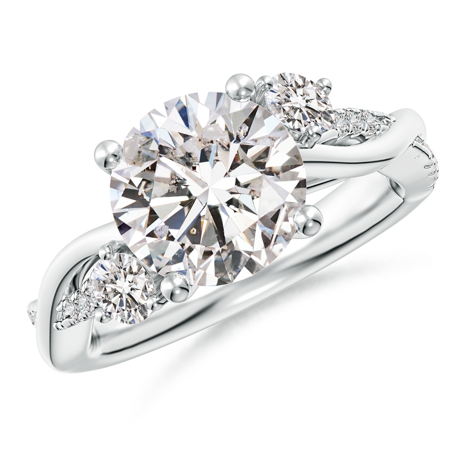 9.2mm IJI1I2 Nature Inspired Diamond Twisted Vine Ring in P950 Platinum 