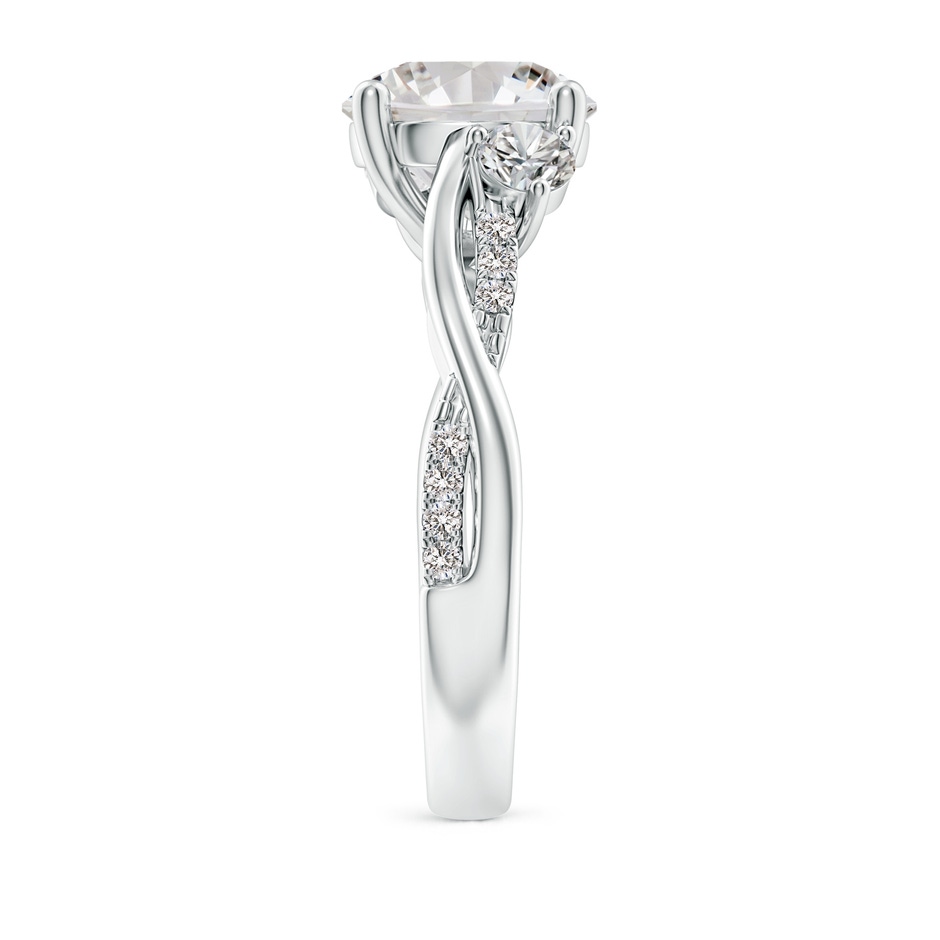 9.2mm IJI1I2 Nature Inspired Diamond Twisted Vine Ring in P950 Platinum side 299