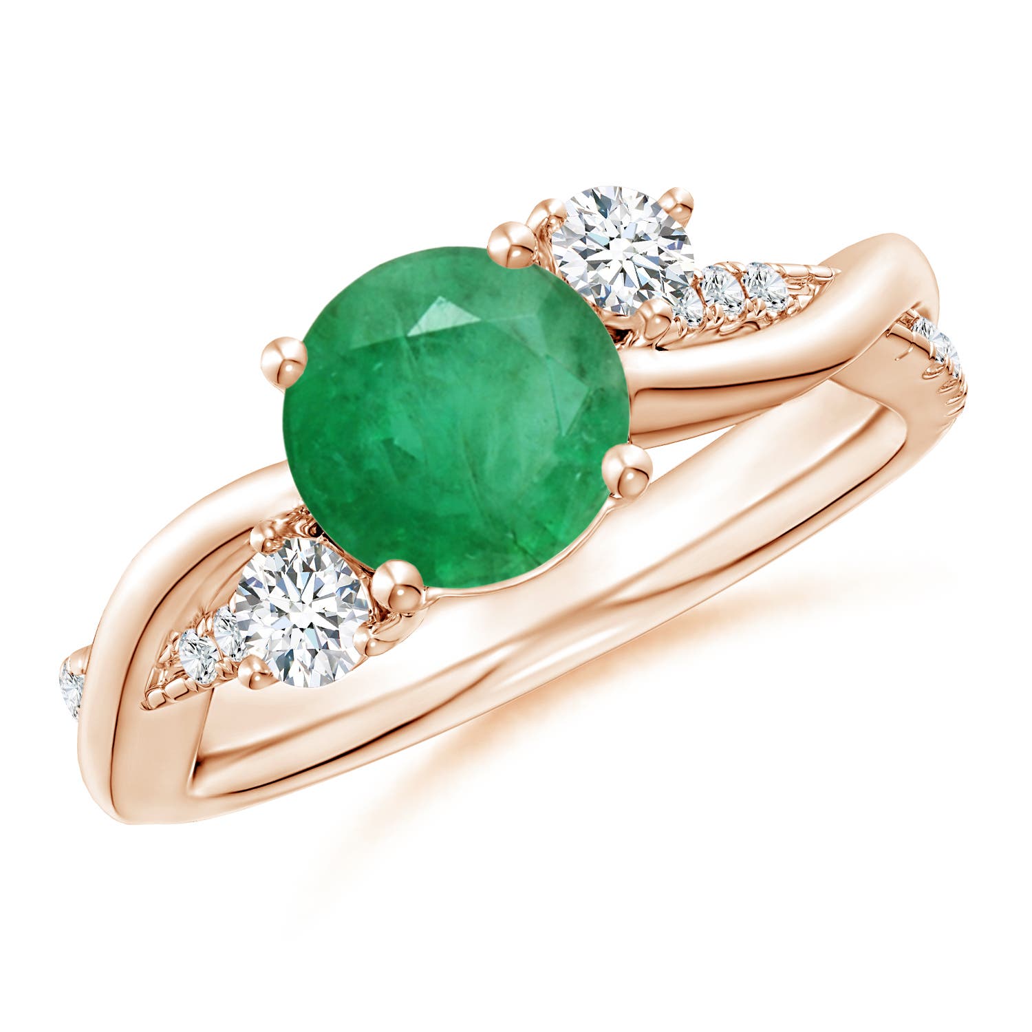 A - Emerald / 1.52 CT / 14 KT Rose Gold