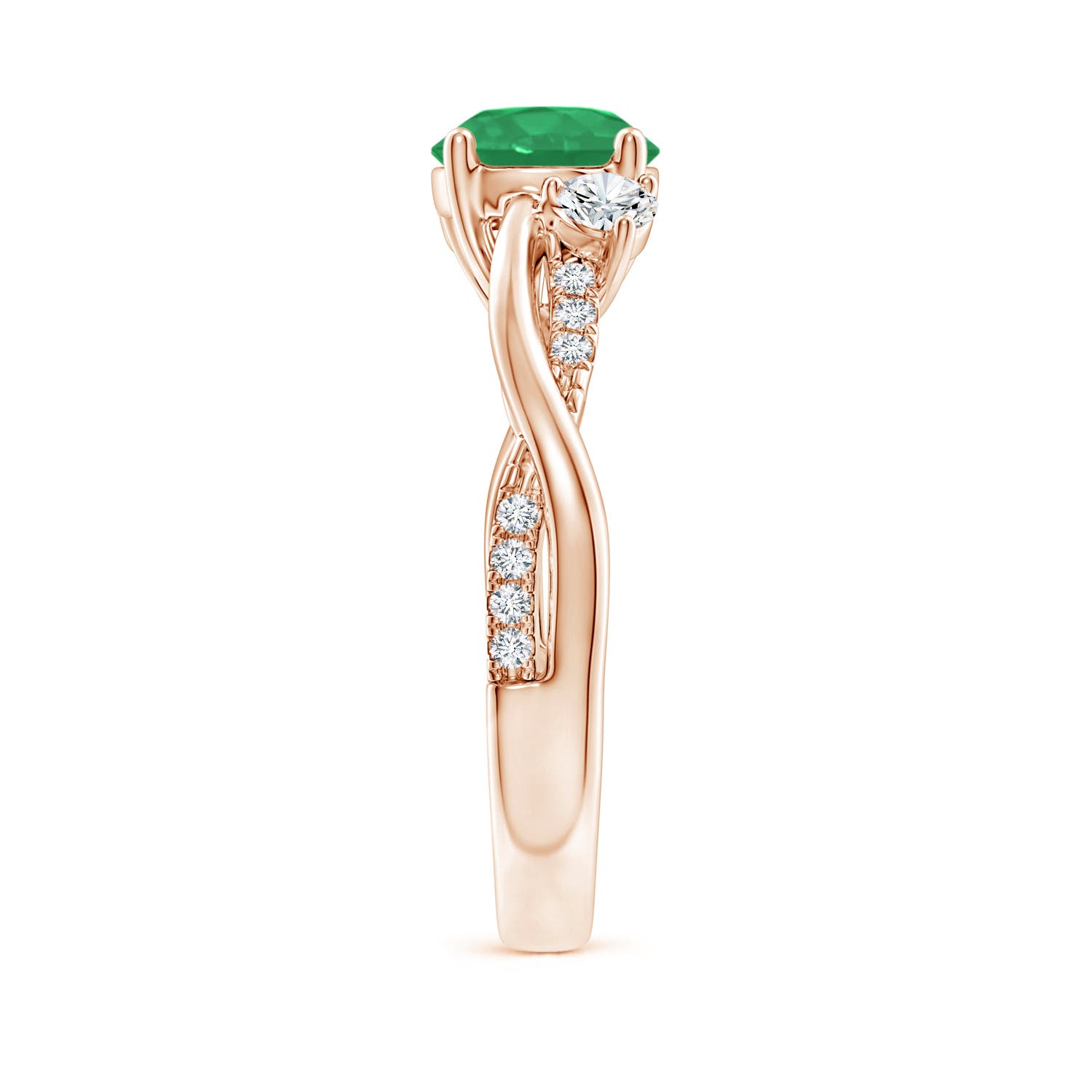 A - Emerald / 1.52 CT / 14 KT Rose Gold