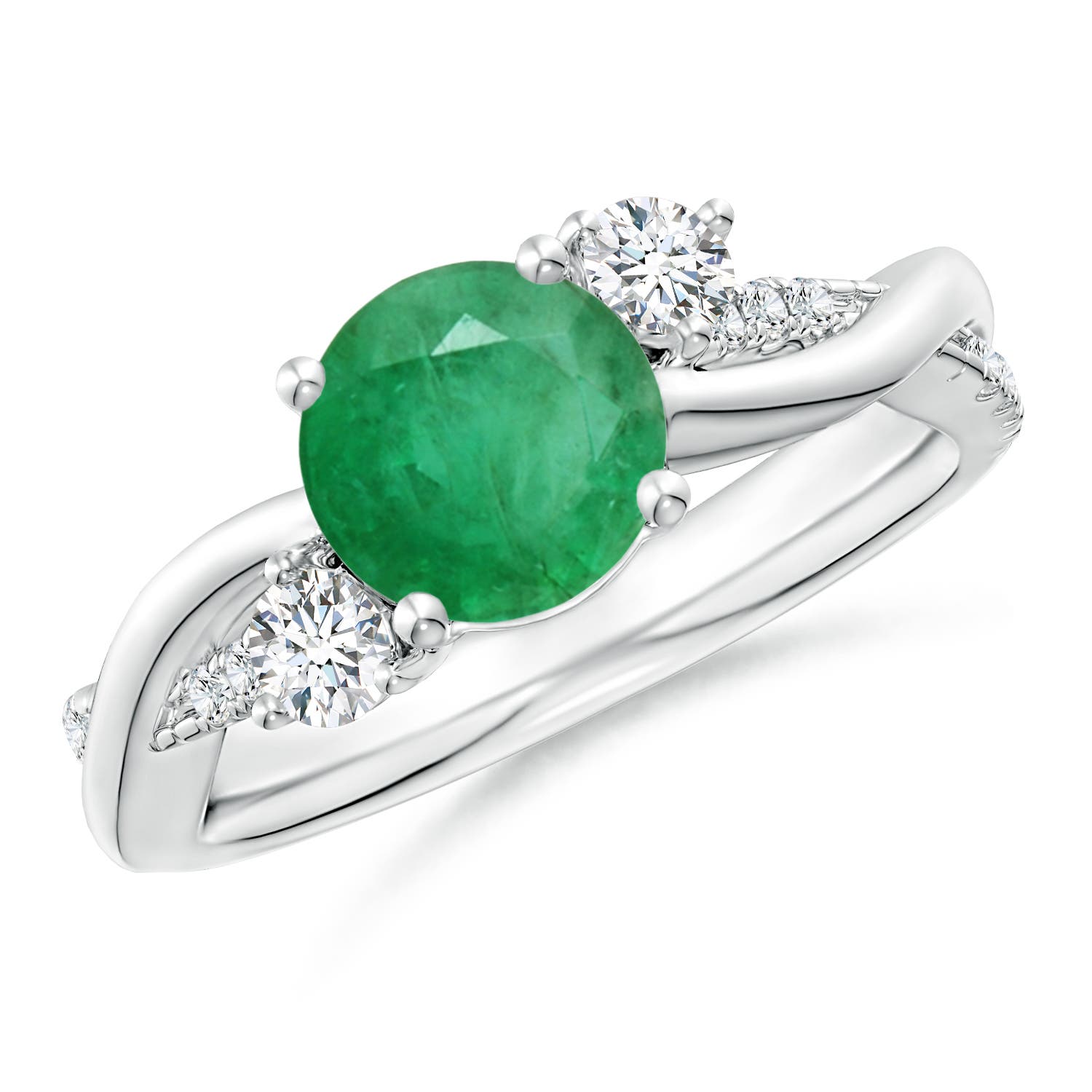 A - Emerald / 1.52 CT / 14 KT White Gold