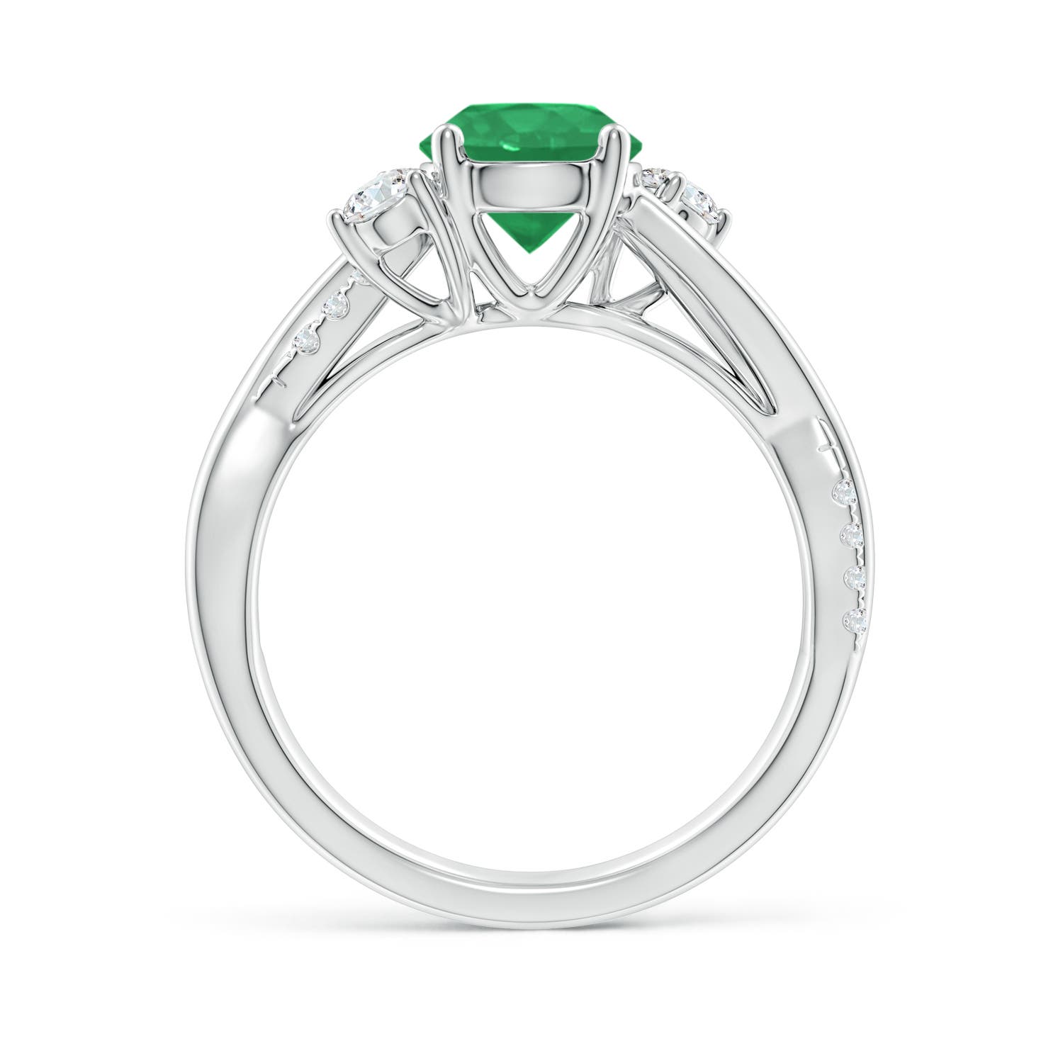 A - Emerald / 1.52 CT / 14 KT White Gold