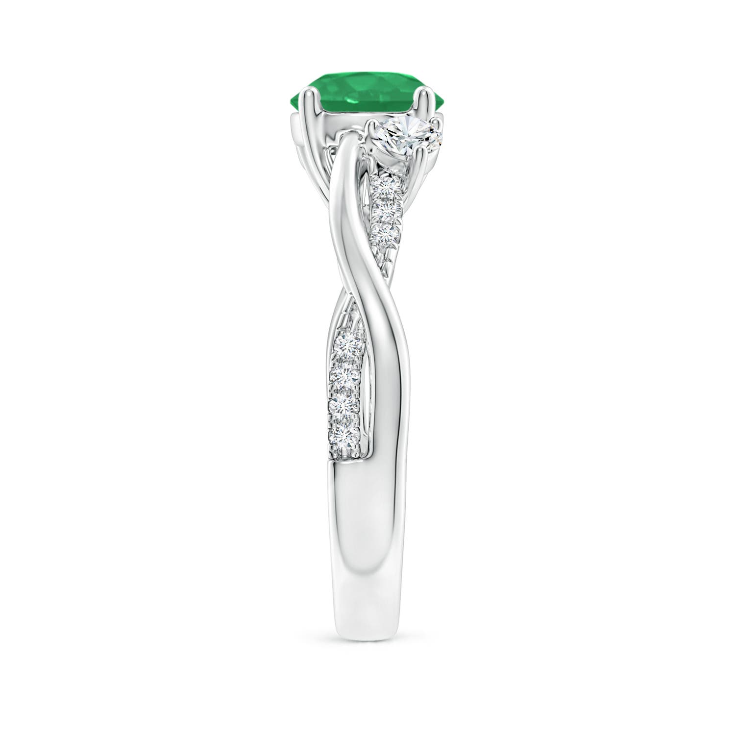 A - Emerald / 1.52 CT / 14 KT White Gold