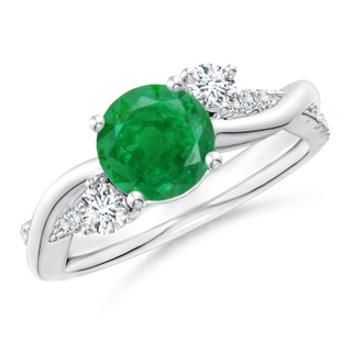 Round AA Emerald