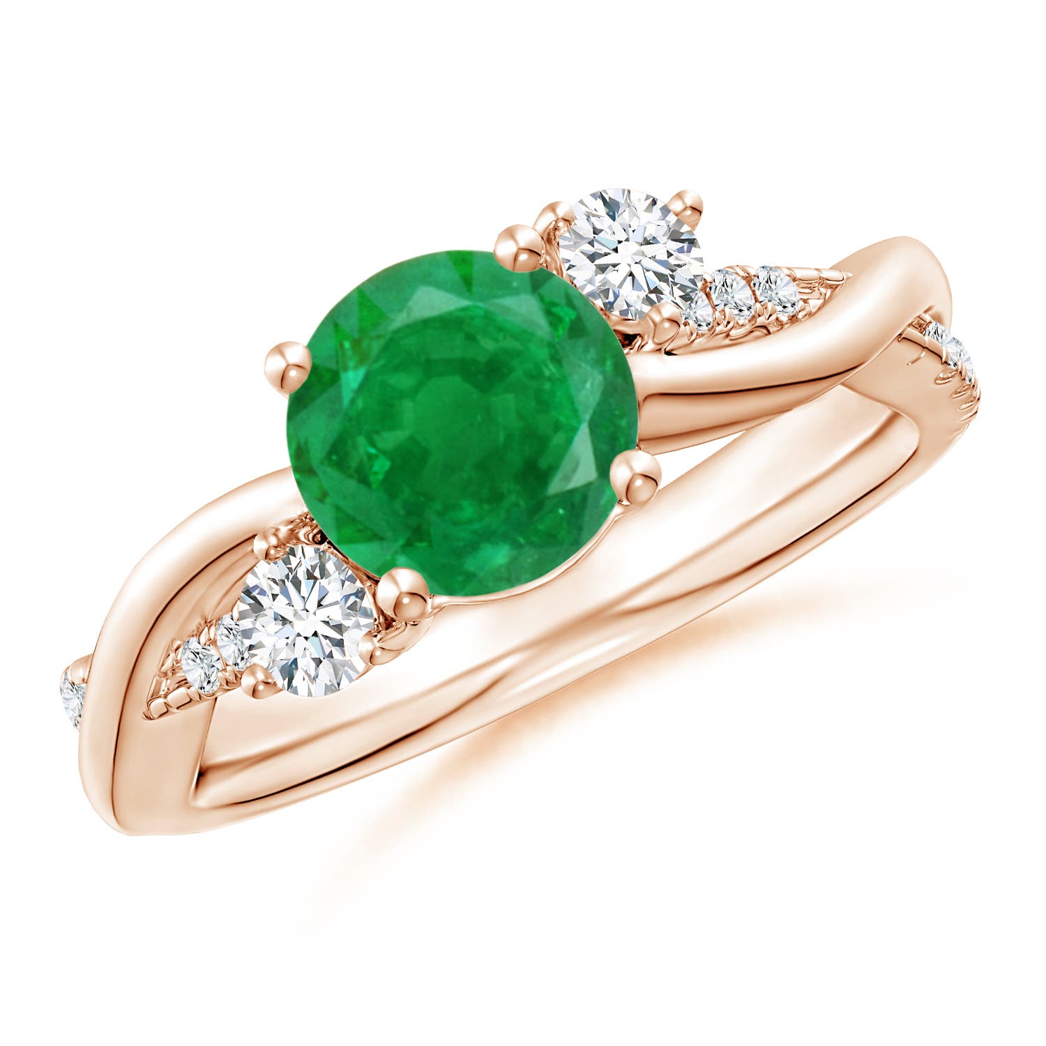 AA - Emerald / 1.52 CT / 14 KT Rose Gold