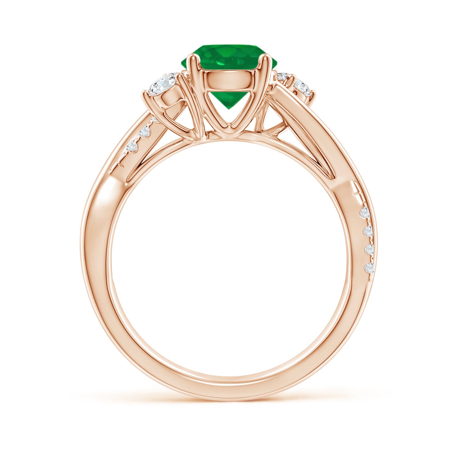 AA - Emerald / 1.52 CT / 14 KT Rose Gold