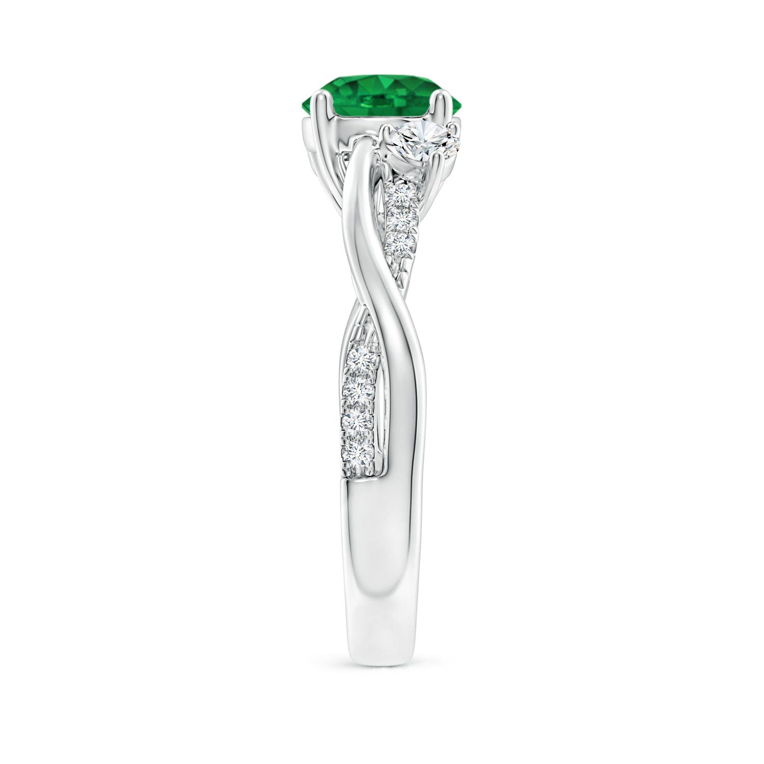 AAA - Emerald / 1.52 CT / 14 KT White Gold