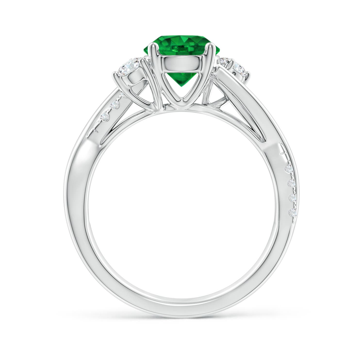 AAAA - Emerald / 1.52 CT / 14 KT White Gold