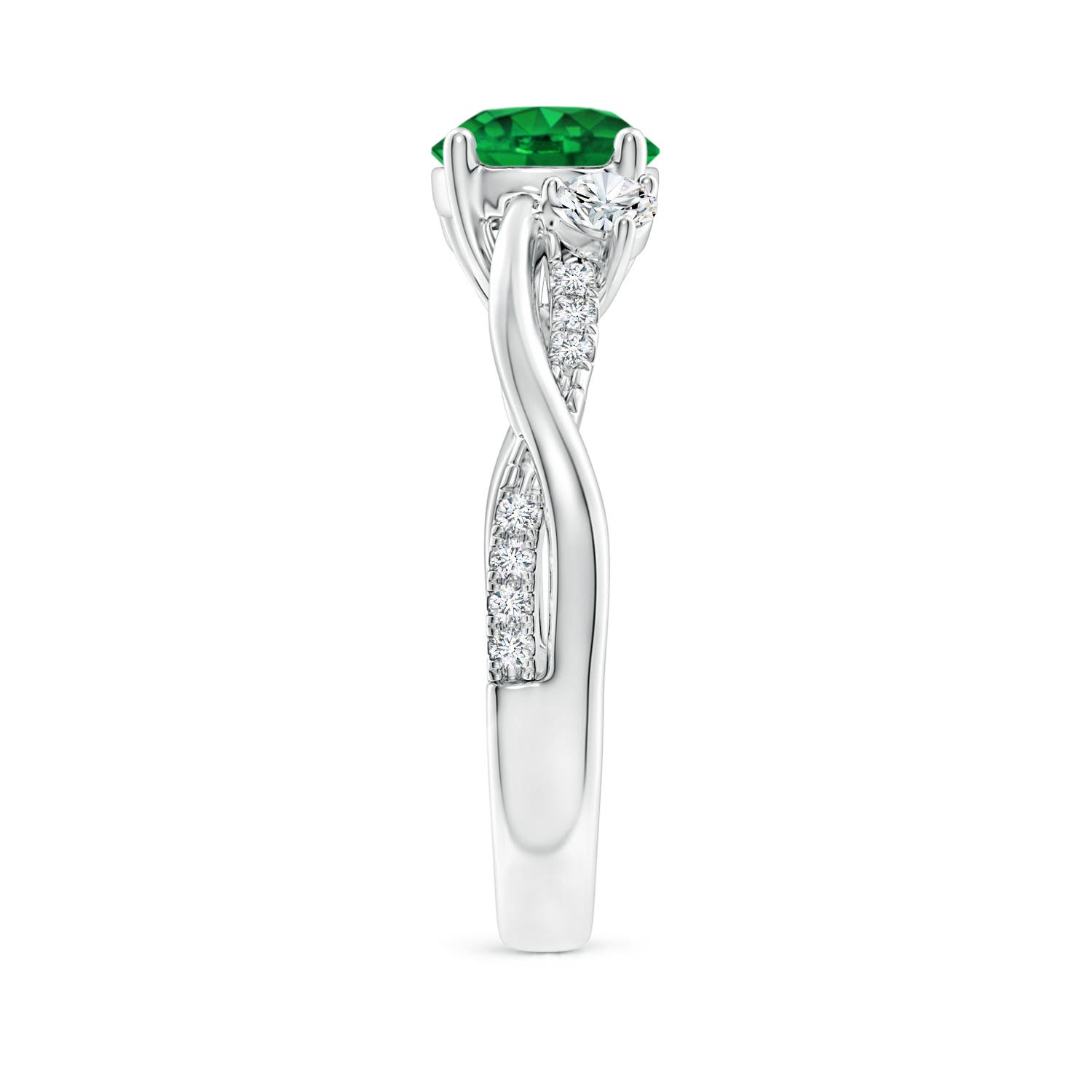 AAAA - Emerald / 1.52 CT / 14 KT White Gold