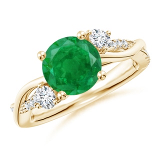 Round AA Emerald