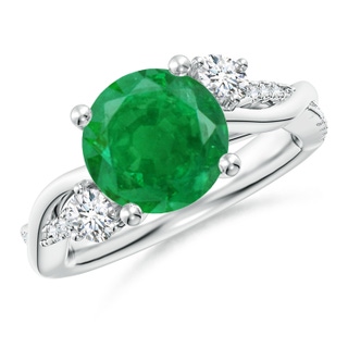 Round AA Emerald