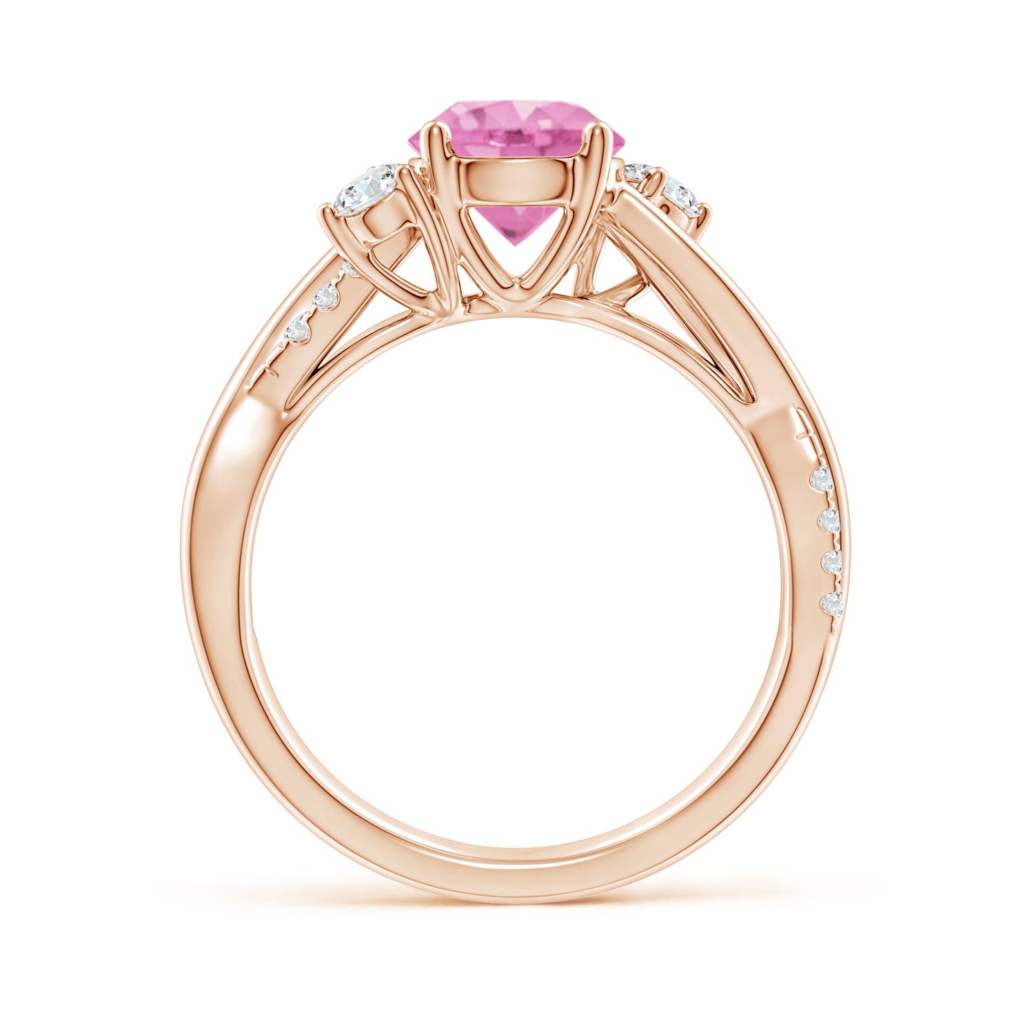 A - Pink Sapphire / 1.92 CT / 14 KT Rose Gold