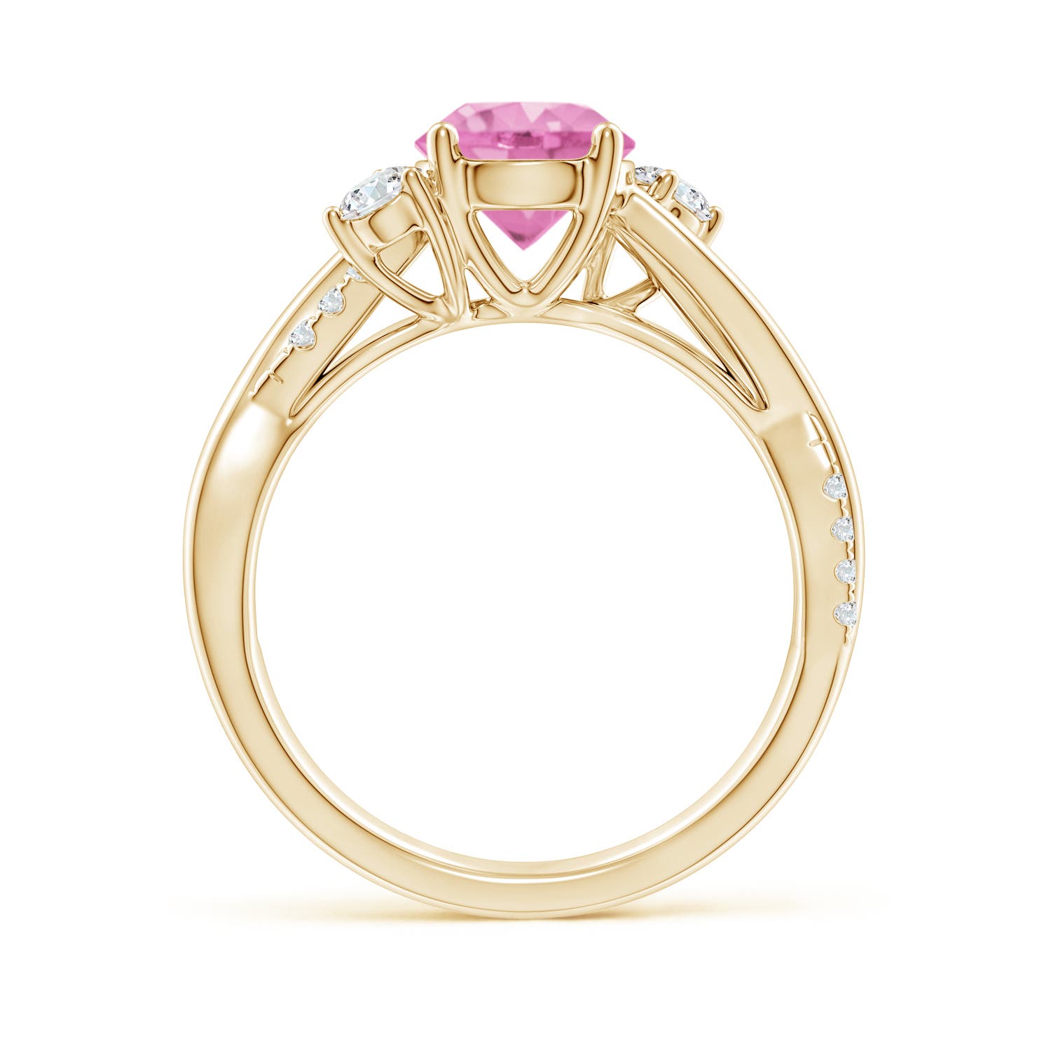 A - Pink Sapphire / 1.92 CT / 14 KT Yellow Gold