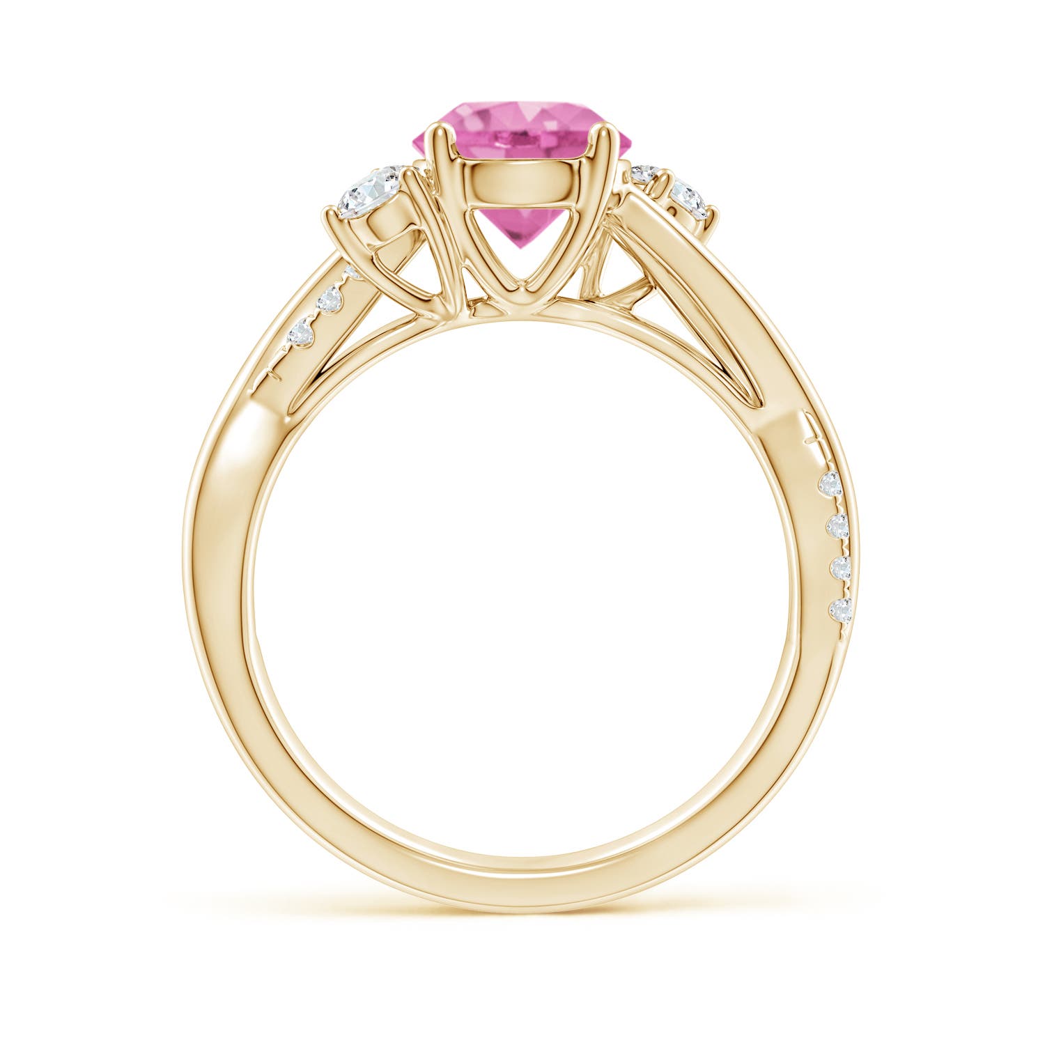 AA - Pink Sapphire / 1.92 CT / 14 KT Yellow Gold