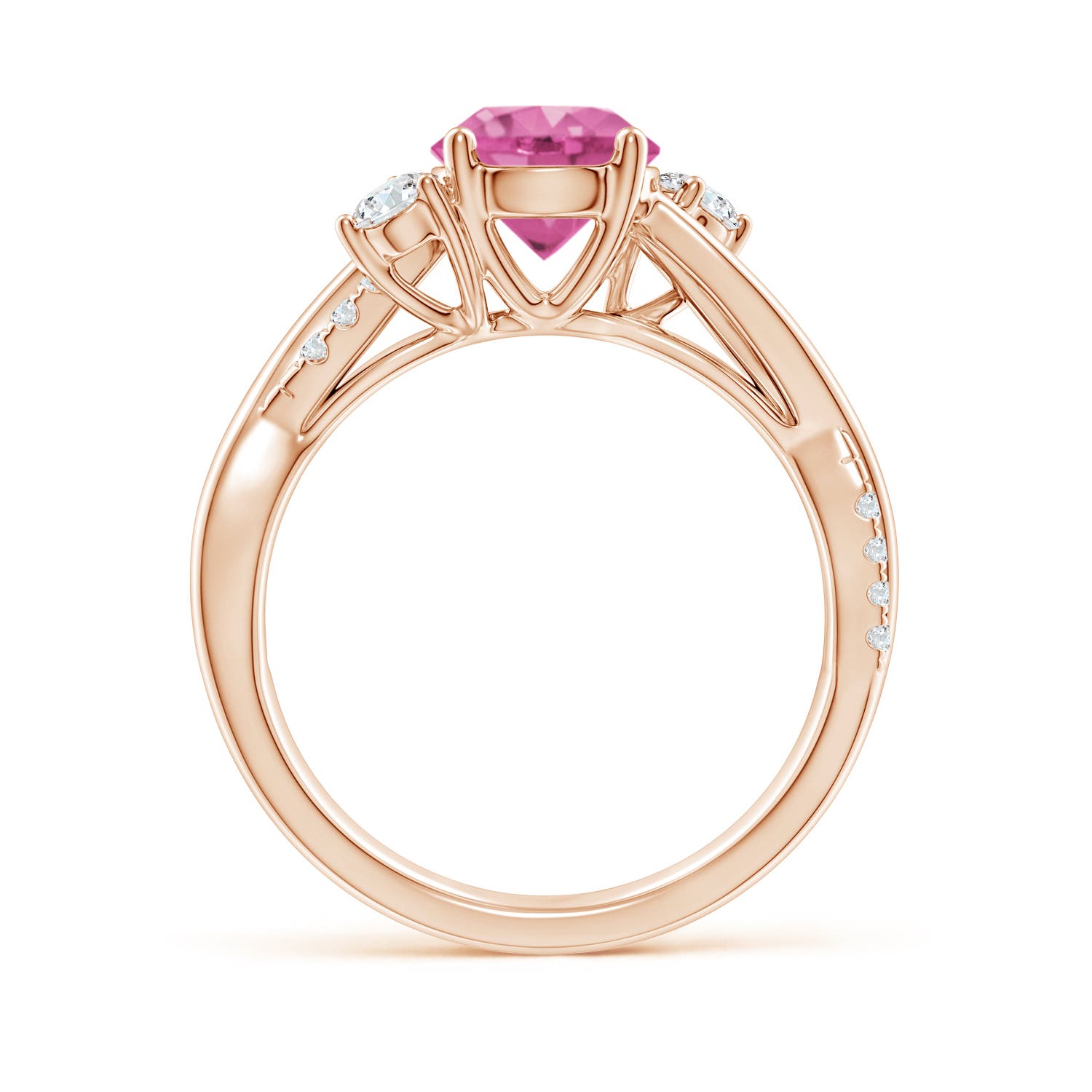 AAA - Pink Sapphire / 1.92 CT / 14 KT Rose Gold