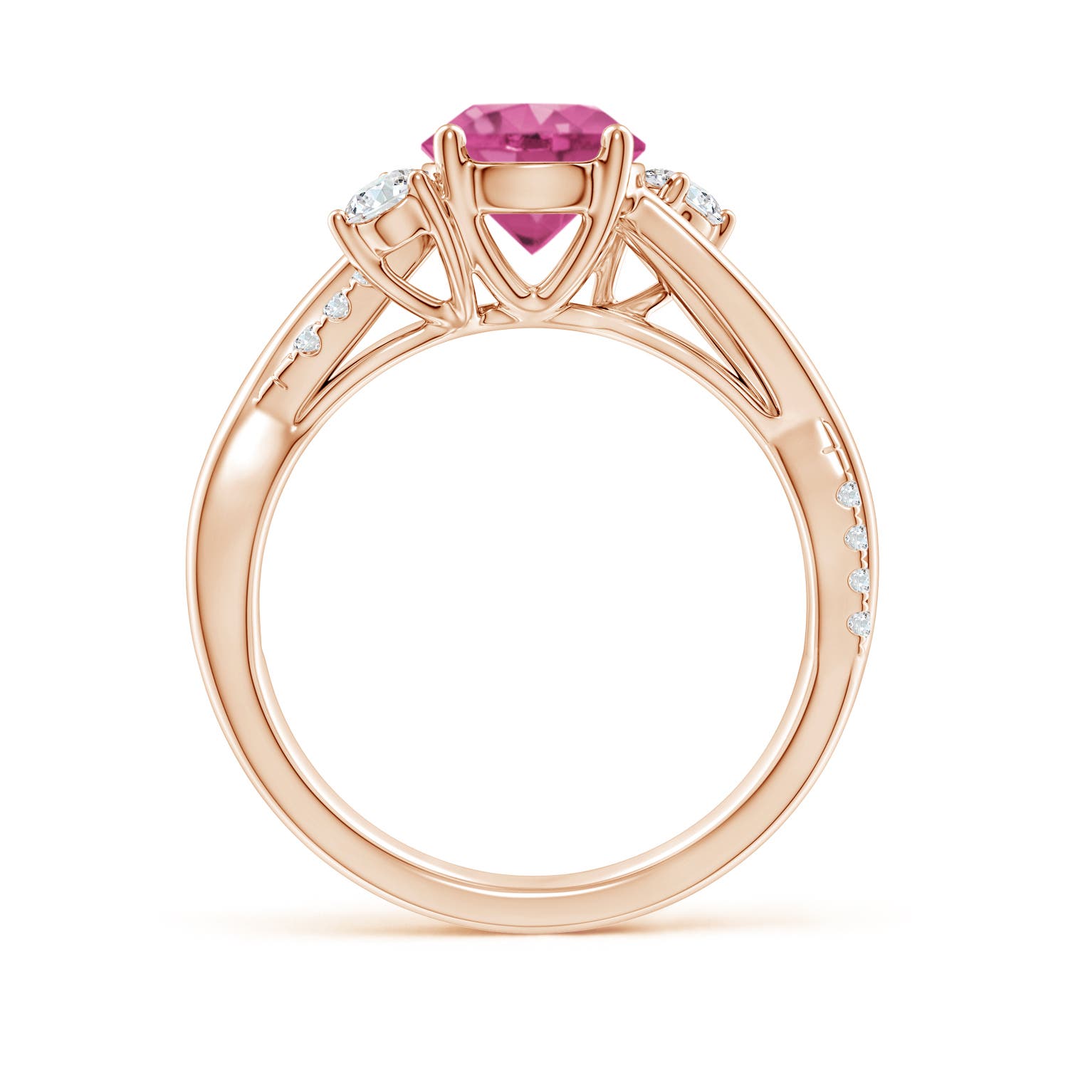 AAAA - Pink Sapphire / 1.92 CT / 14 KT Rose Gold