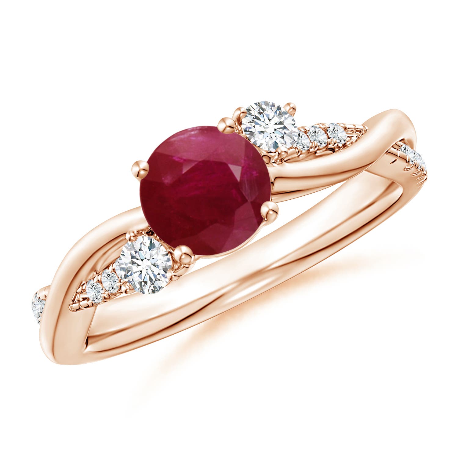 A - Ruby / 1.24 CT / 14 KT Rose Gold