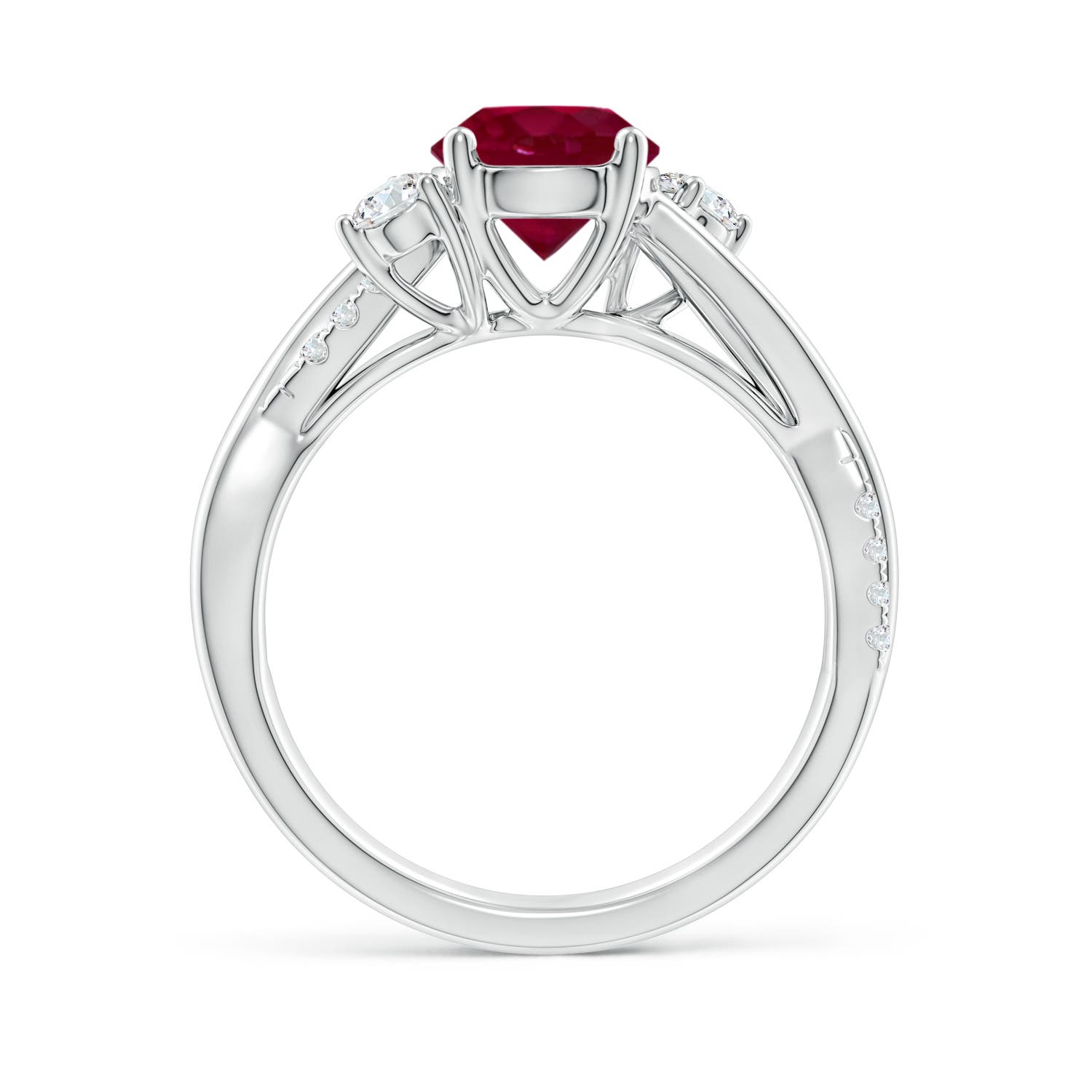 A - Ruby / 1.72 CT / 14 KT White Gold