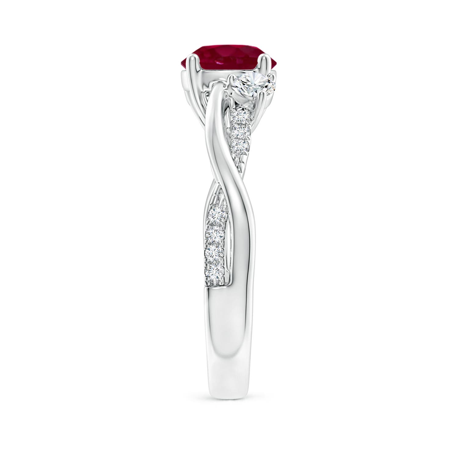 A - Ruby / 1.72 CT / 14 KT White Gold