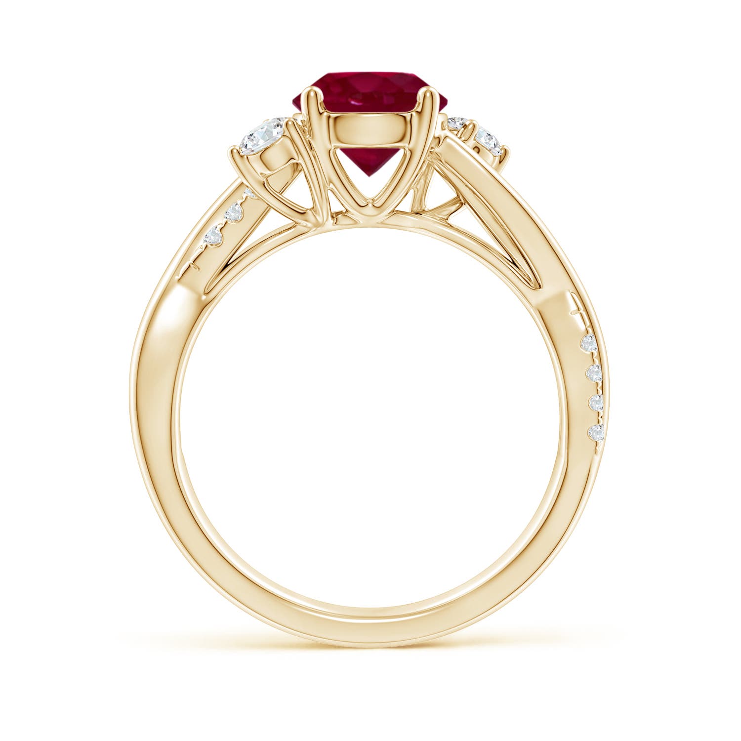 A - Ruby / 1.72 CT / 14 KT Yellow Gold