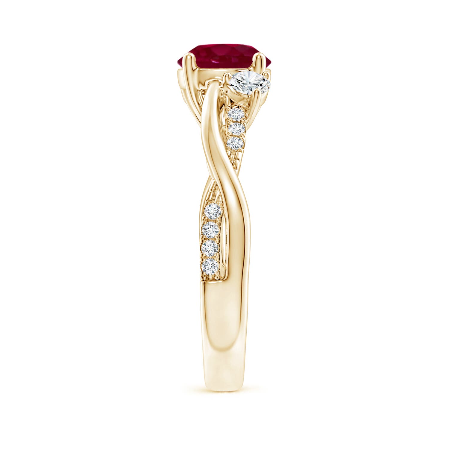 A - Ruby / 1.72 CT / 14 KT Yellow Gold