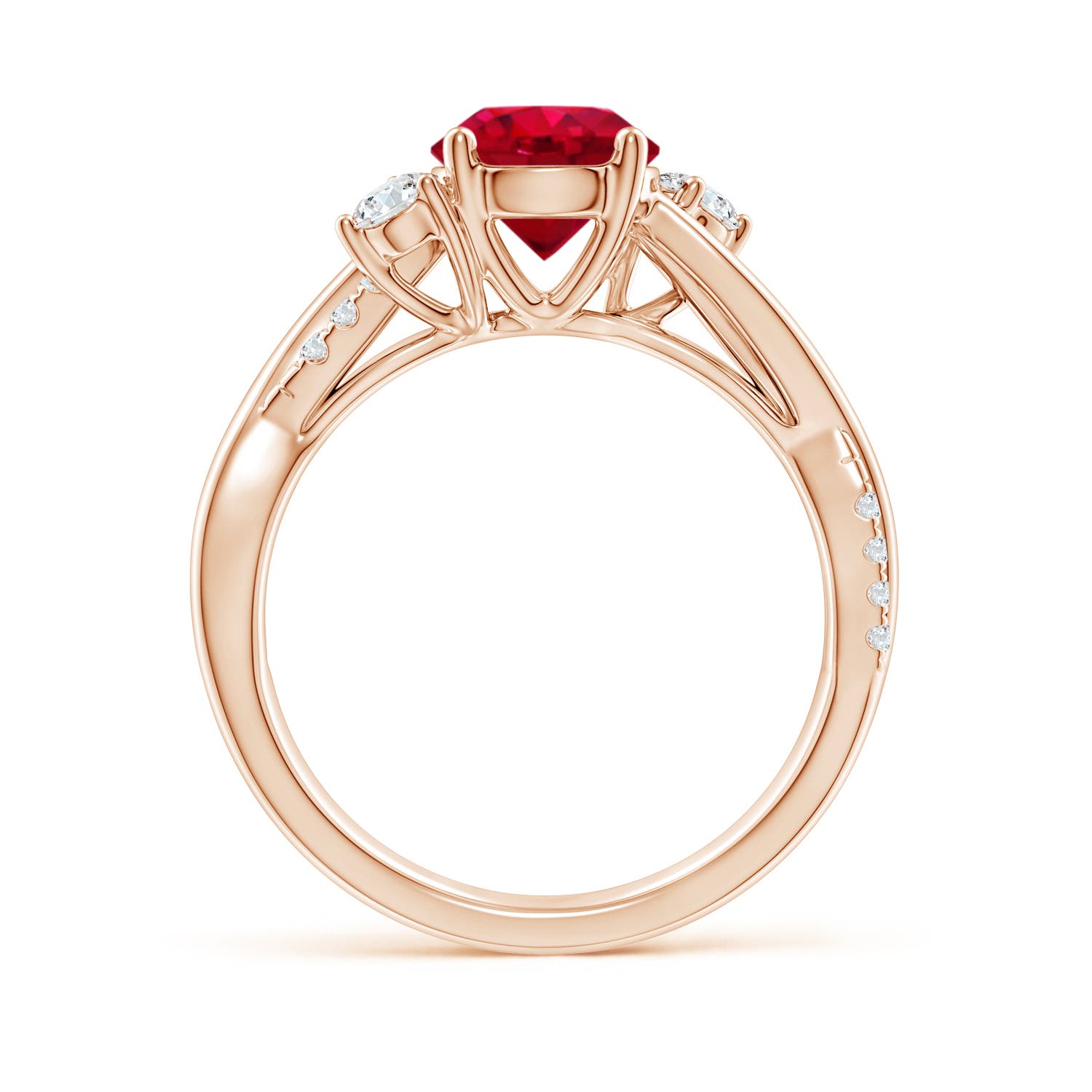 AAA - Ruby / 1.72 CT / 14 KT Rose Gold