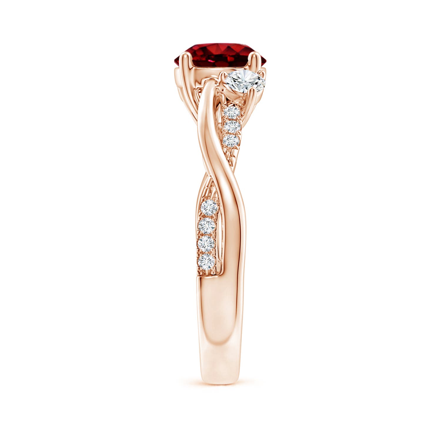 AAAA - Ruby / 1.72 CT / 14 KT Rose Gold