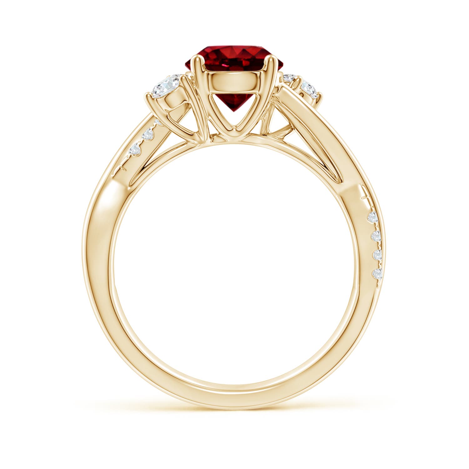 AAAA - Ruby / 1.72 CT / 14 KT Yellow Gold