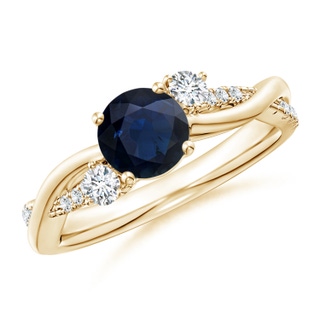 Round A Blue Sapphire