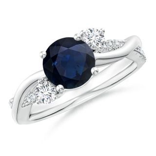 Round A Blue Sapphire