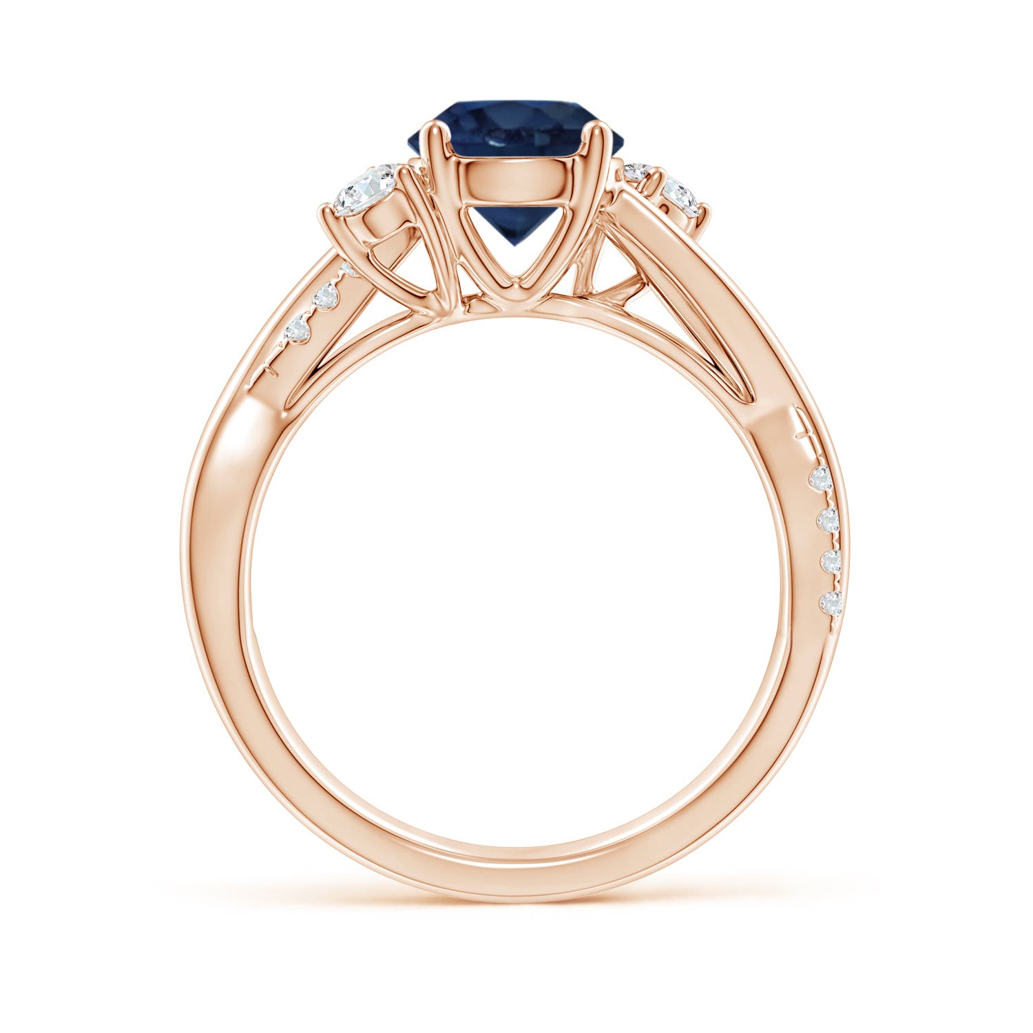 AA - Blue Sapphire / 1.92 CT / 14 KT Rose Gold