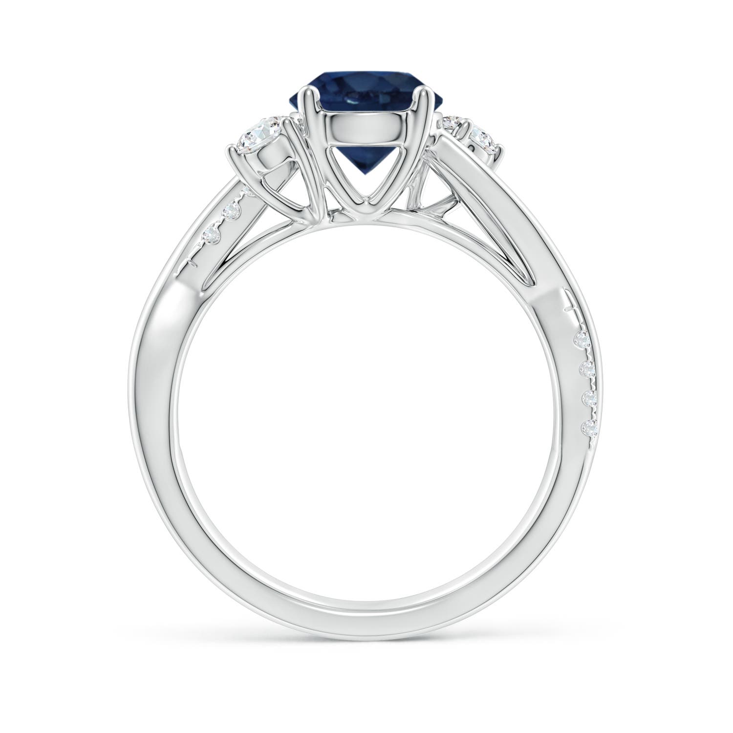 AA - Blue Sapphire / 1.92 CT / 14 KT White Gold