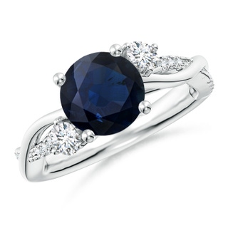 Round A Blue Sapphire