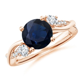 Round A Blue Sapphire