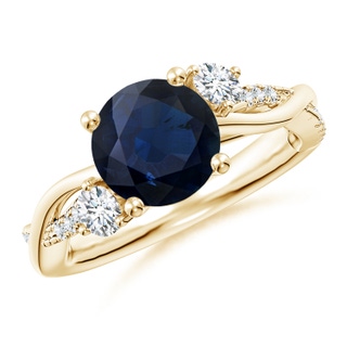 Round A Blue Sapphire