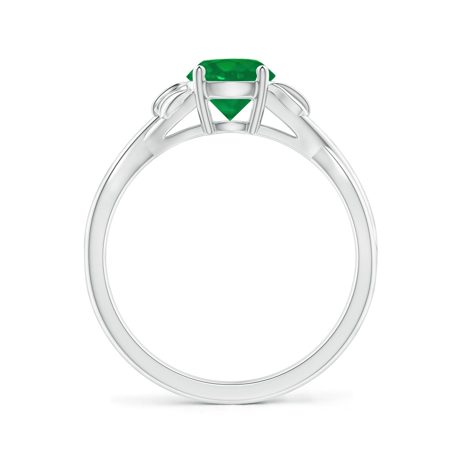 AA - Emerald / 0.75 CT / 14 KT White Gold